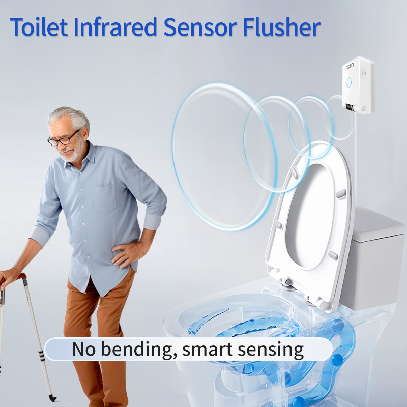 RSTO Automatic Toilet Flushing Sensor Induction Toilet Flusher Sensor Toilet Auto Flush