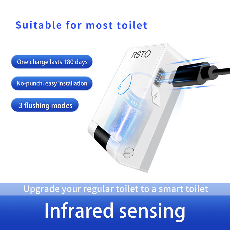 RSTO Automatic Toilet Flushing Sensor Induction Toilet Flusher Sensor Toilet Auto Flush