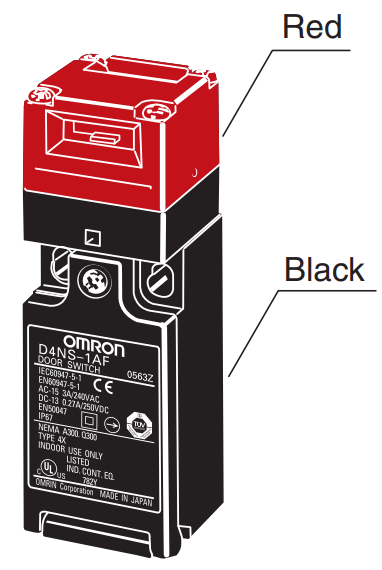 D4NS-2BF Multi contact Omron Safety door Switch