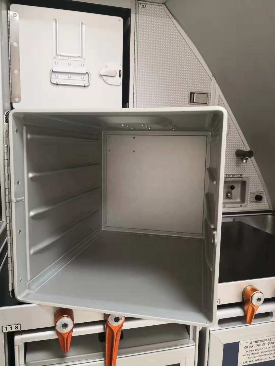 Aircraft Airline Container For Galley Trolley Cart