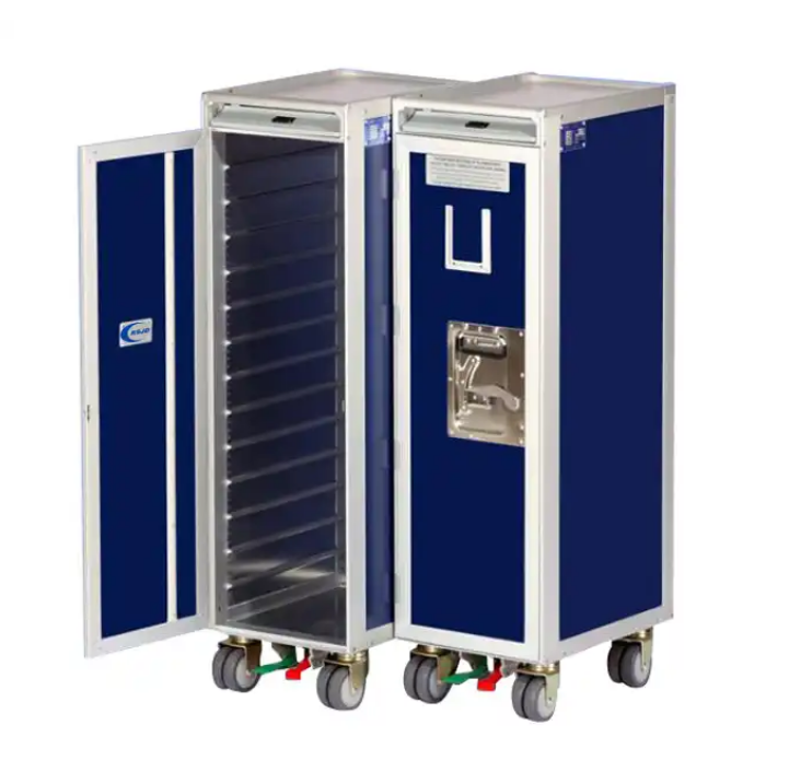 Airline Aluminum Half Size Cart Inflight Aircraft Galley Trolley