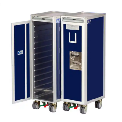 Airline Aluminum Half Size Cart Inflight Aircraft Galley Trolley