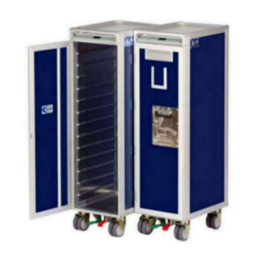 Airline Airplane Galley Cart Food Beverage Catering Trolley With Brake