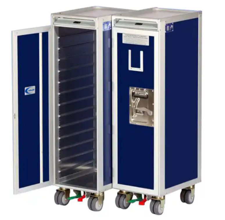 Airline Inflight Aluminum Cart Aircraft Galley Food Meal Trolley