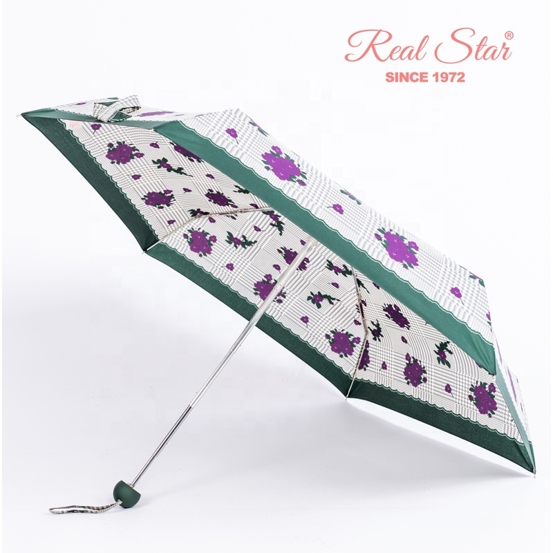 RST small case mini parasol umbrella uv anti five fold sun and rain mini handbag umbrella