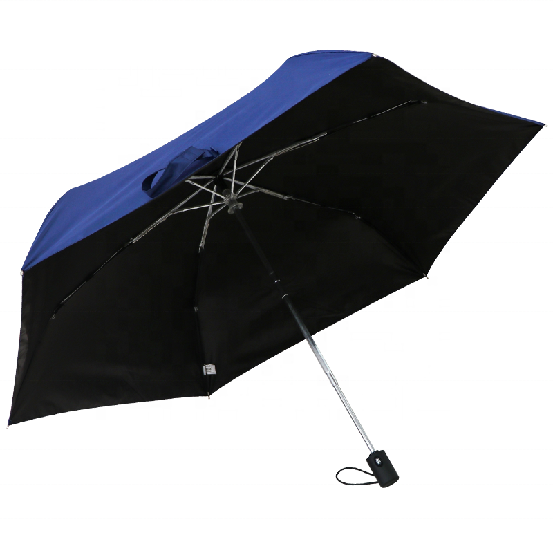 Real Star 3 fold automatic umbrella UV protection black coating mini 6 ribs Japan light weight umbrella compact sun umbrella