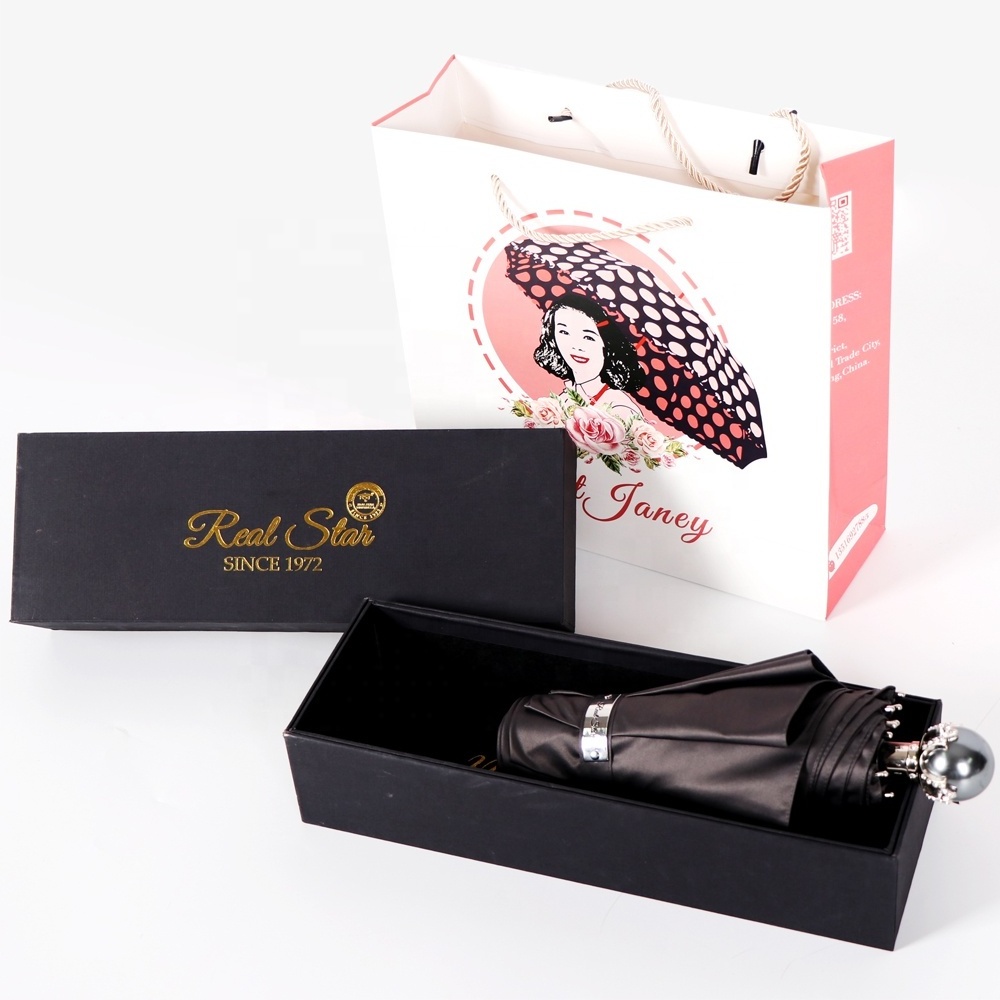 RST Real Star high end luxury dropshipping fold umbrella with individual box