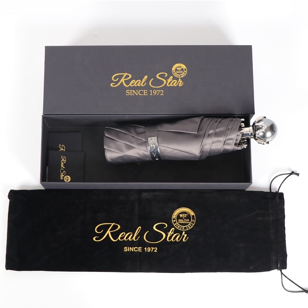 RST Real Star high end luxury dropshipping fold umbrella with individual box