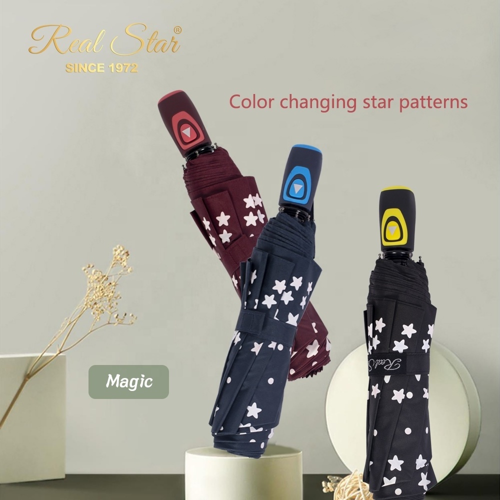 RST Real Star water color changing fold umbrella creative umbrella