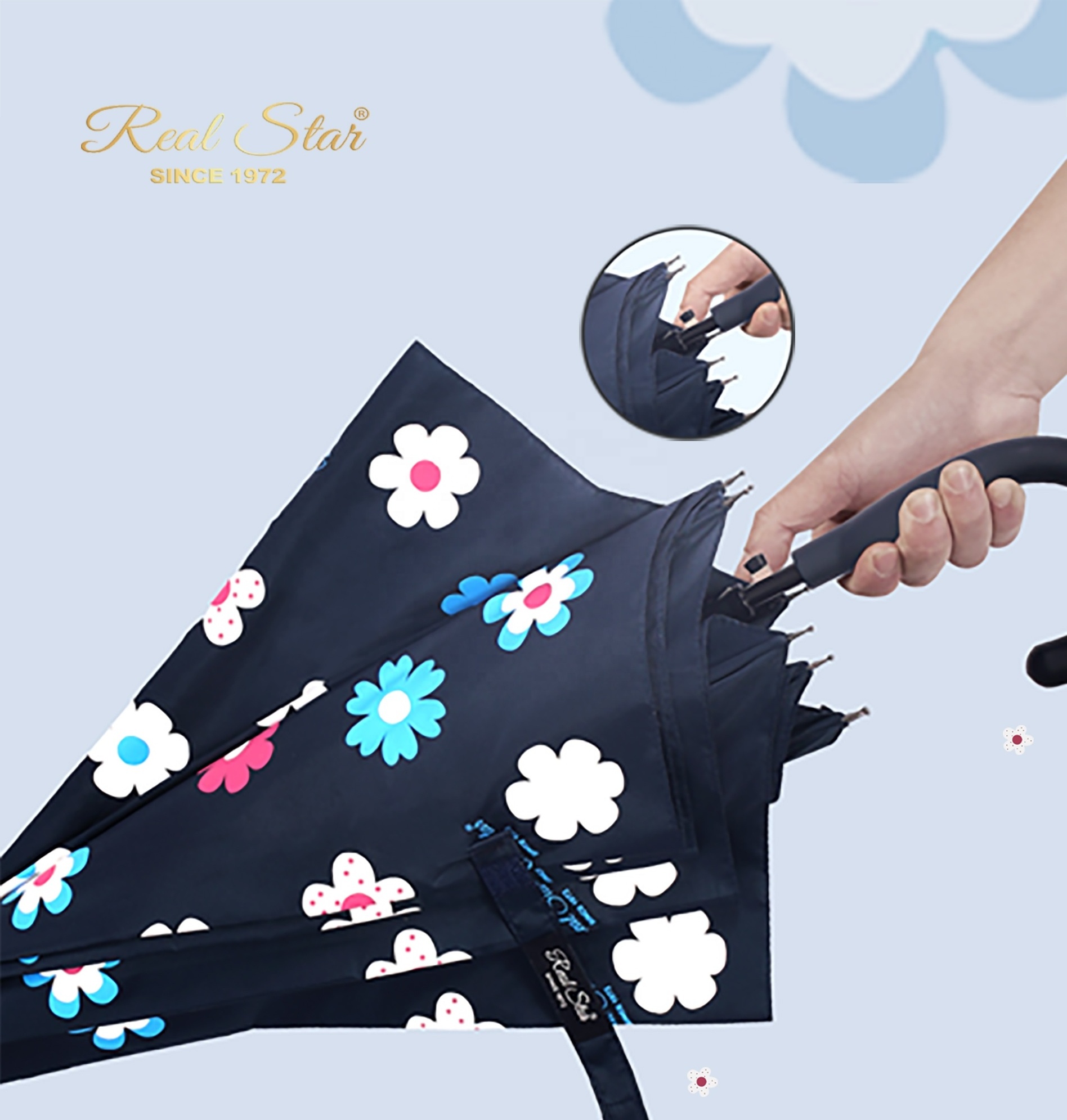 RST new magic water color changing flower umbrellas custom printing change color umbrella