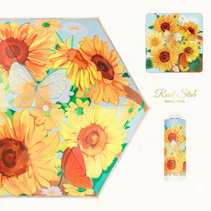 Real Star sublimation printing full overall full color digital prints custom umbrella