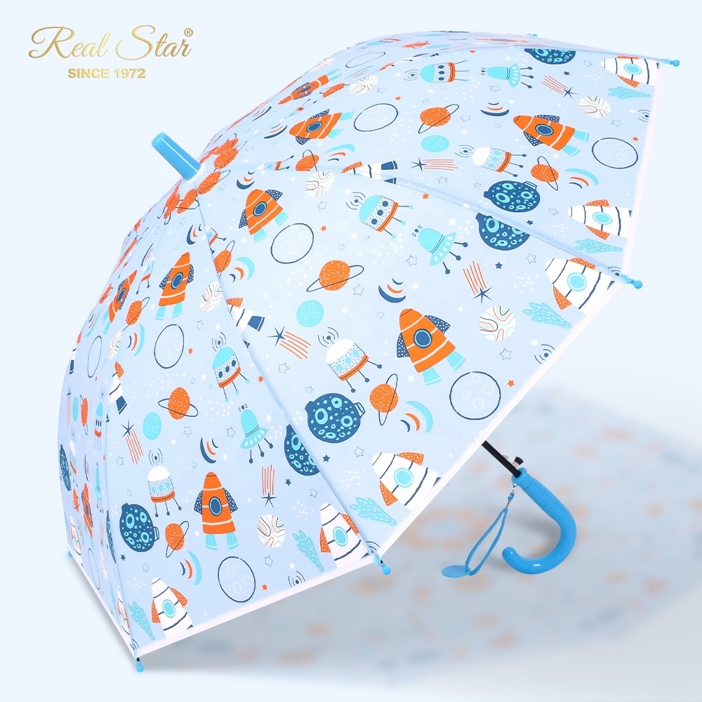 RST new cat/rocket/dinosaur/rainbow cartoon kid umbrella boy and girl cute school children umbrella