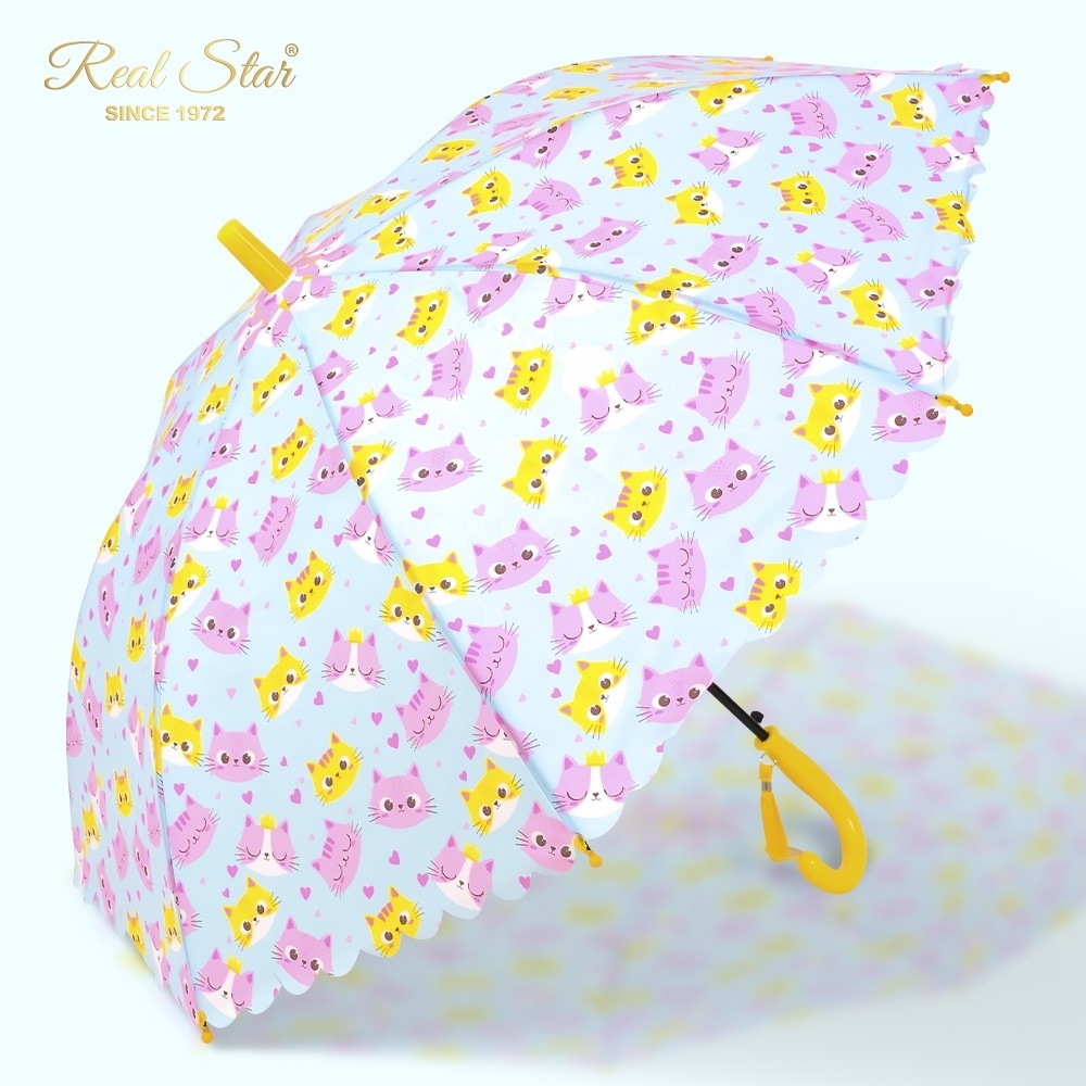 RST new cat/rocket/dinosaur/rainbow cartoon kid umbrella boy and girl cute school children umbrella