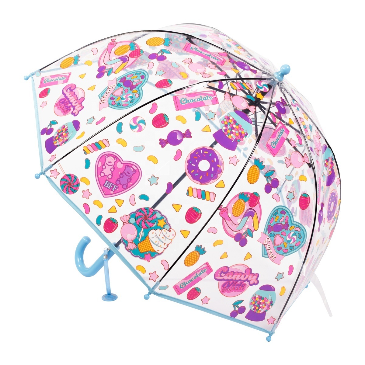 RST Guangzhou wholesale kids cheap umbrella new dome 19 inch small size clear unicorn umbrella