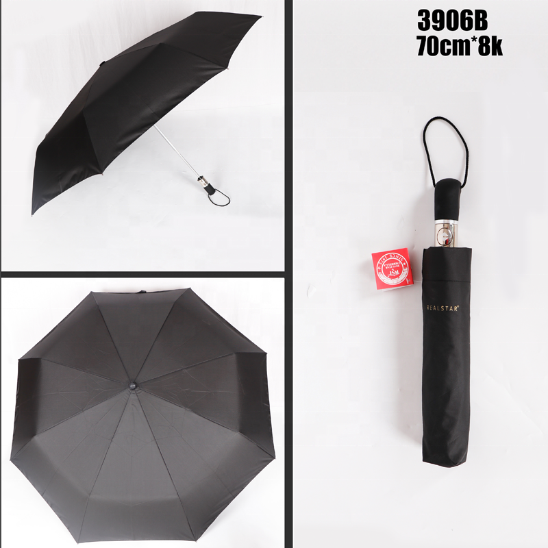 RST new design extra big folding umbrella 27 inches extreme large automatic black umbrella for men