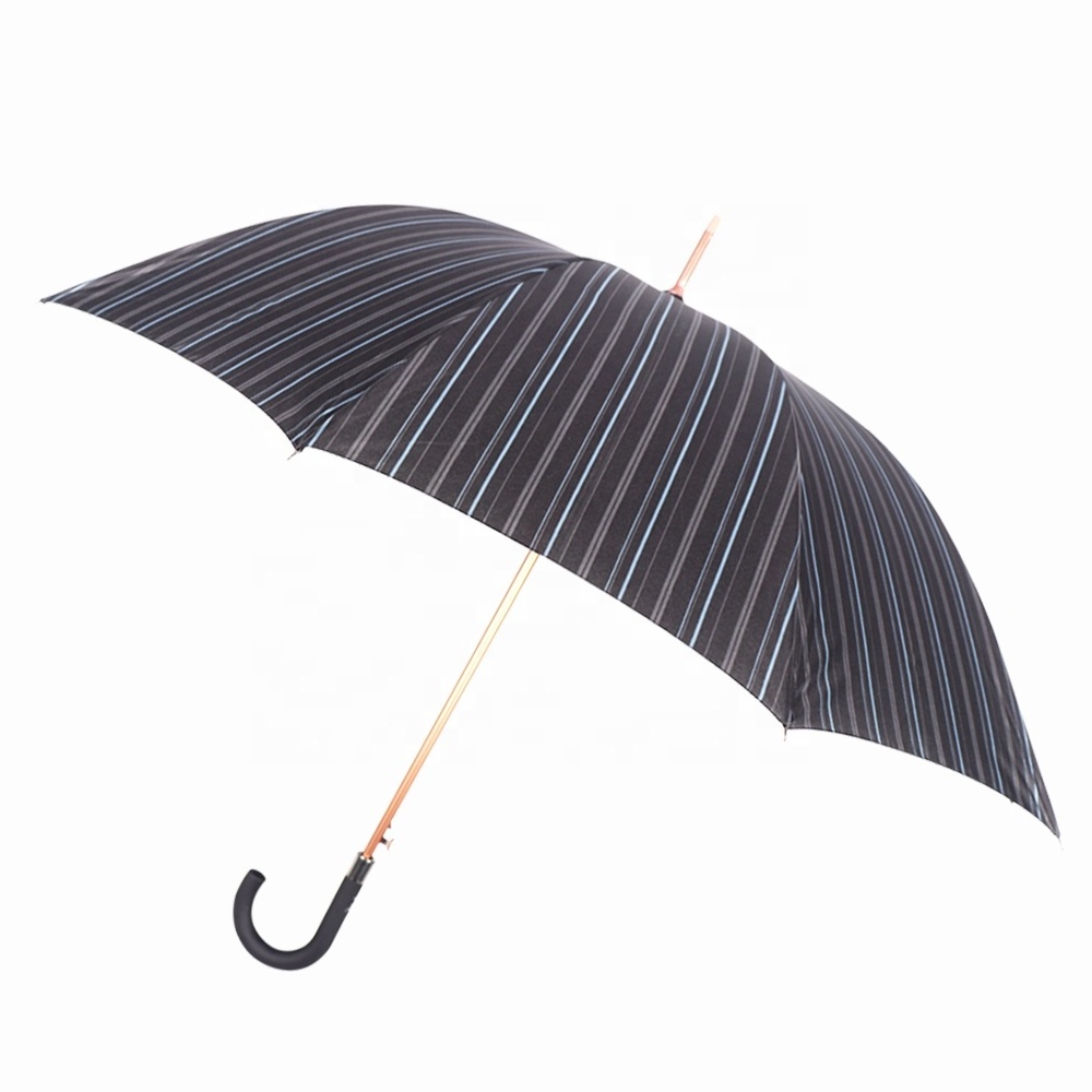 RST Chinese golden shaft wholesale private label custom logo10 ribs 25 inches straight full body umbrella for sale