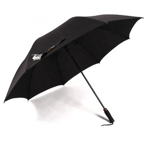 RST high quality extra big size 64 inches automatic black custom printed storm proof golf umbrella with logo printing