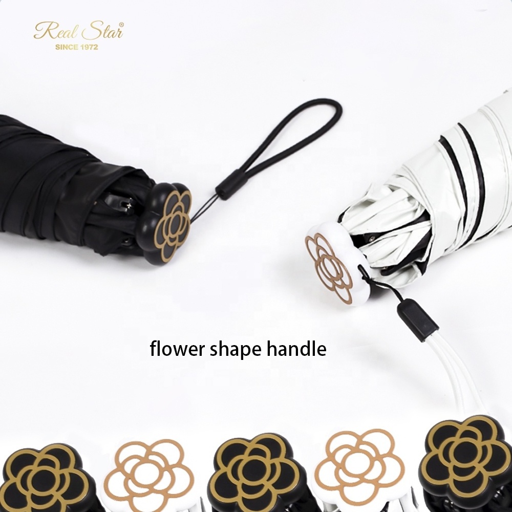 RST 19 inches 5 ribs small flower shape special handle Anti UV umbrella Japan/Korea market umbrella