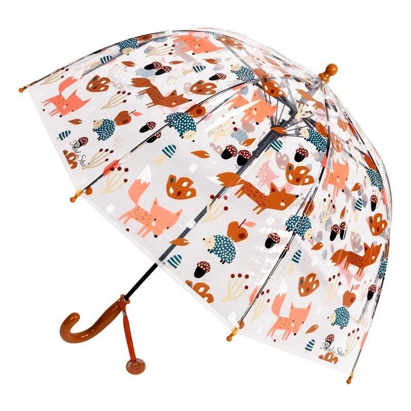 RST new cartoon clear kid umbrella animal printing child umbrella boys and girls gifts