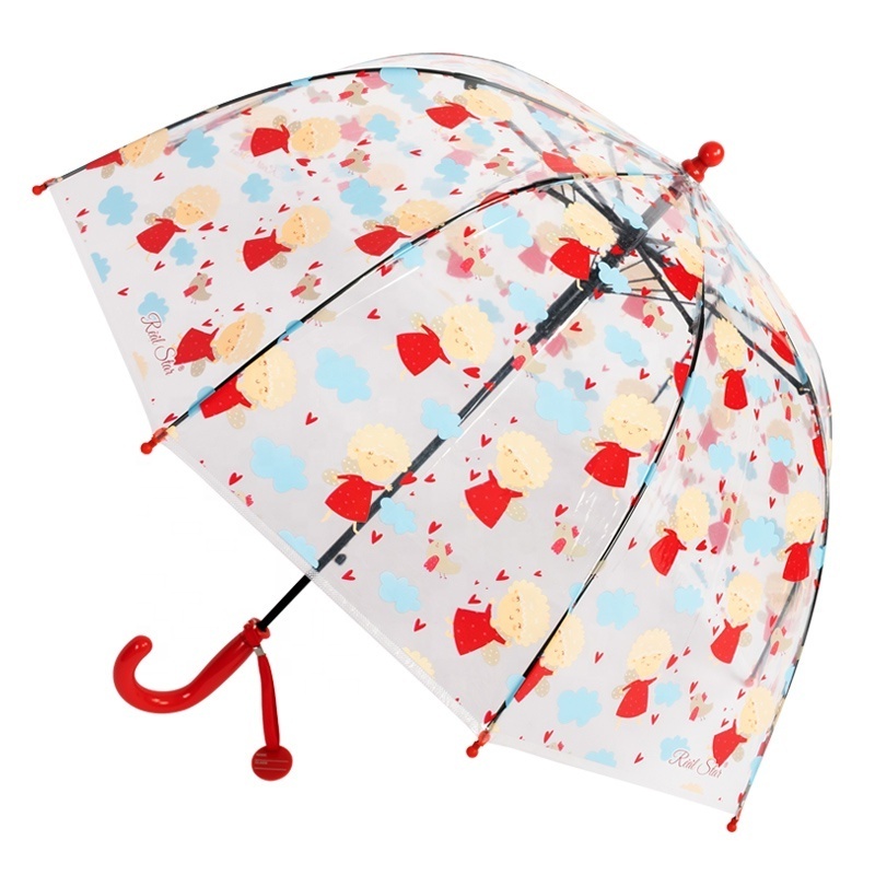 RST new cartoon clear kid umbrella animal printing child umbrella boys and girls gifts