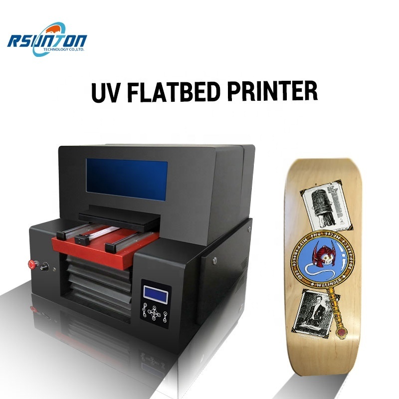 A3 UV Flatbed Printer for Merry Xmas Phone Case Golf Ball Plastic Card Inkjet Digital Cheap Industrial Color UV Printer A3