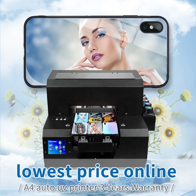 Hot Selling UV Printer A4 Printing Machine Print Phone Care in 6 Colors For A4 UV Flatbed Credit Card Printer