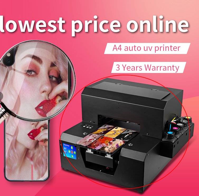 Hot Selling UV Printer A4 Printing Machine Print Phone Care in 6 Colors For A4 UV Flatbed Credit Card Printer