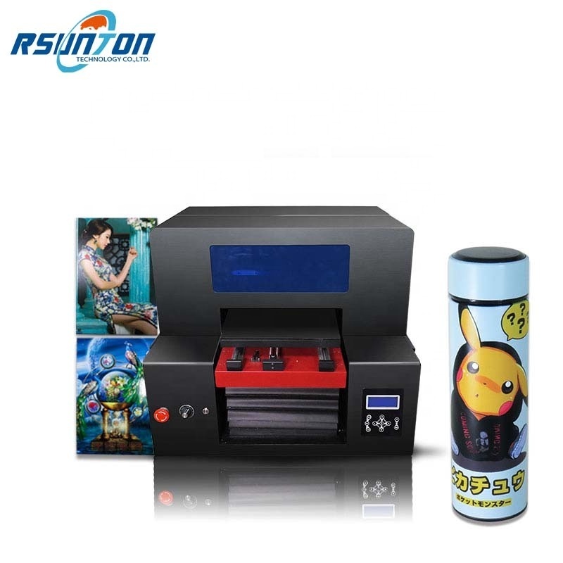 A3 UV Flatbed Printer for Merry Xmas Phone Case Golf Ball Plastic Card Inkjet Digital Cheap Industrial Color UV Printer A3