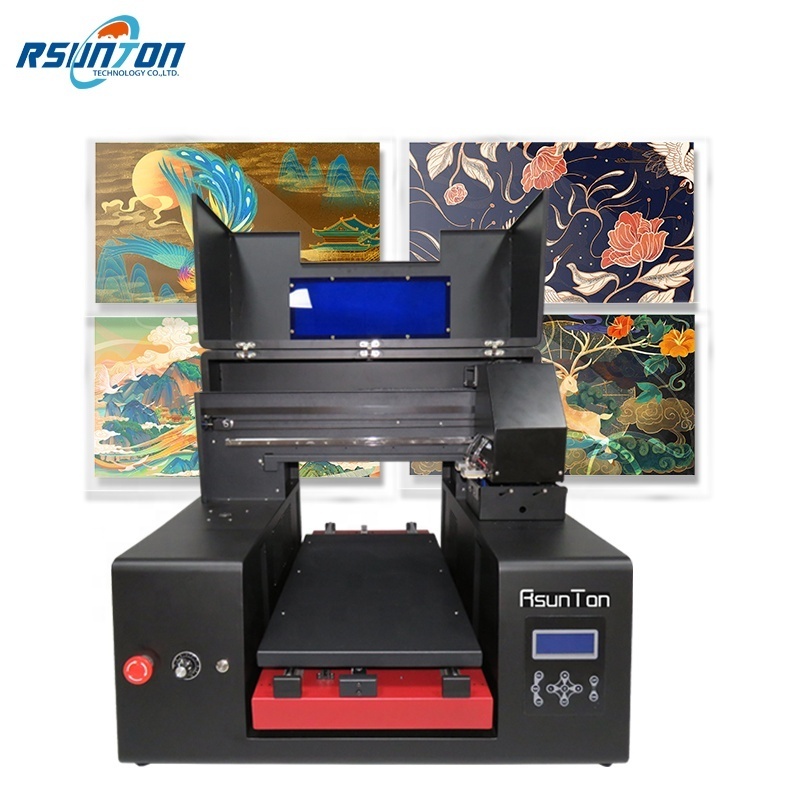 A3 UV Flatbed Printer for Merry Xmas Phone Case Golf Ball Plastic Card Inkjet Digital Cheap Industrial Color UV Printer A3