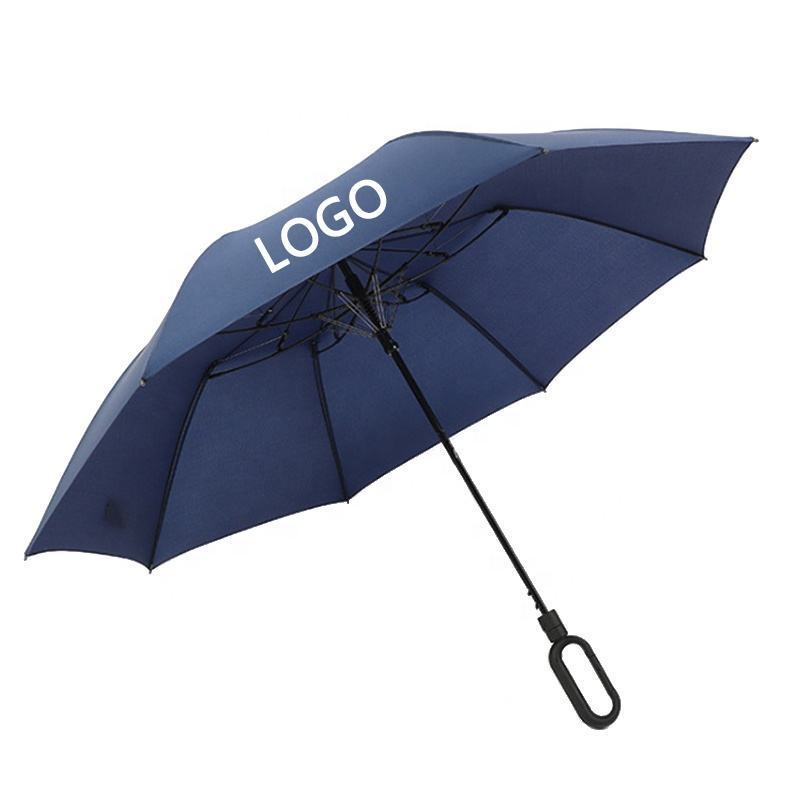 Promotional Cheap 2 Folding Umbrella With Logo Printing 21