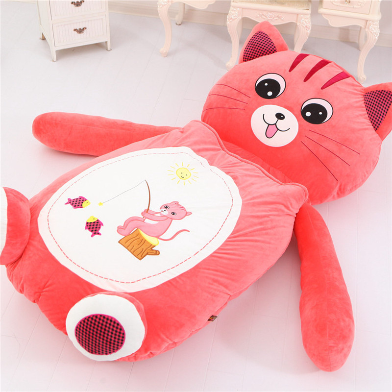 Lazy bed cute adults big bear frog cat sleeping bag mat sofa bed animal giant teddy bear bed bear giant stuffed animal toys