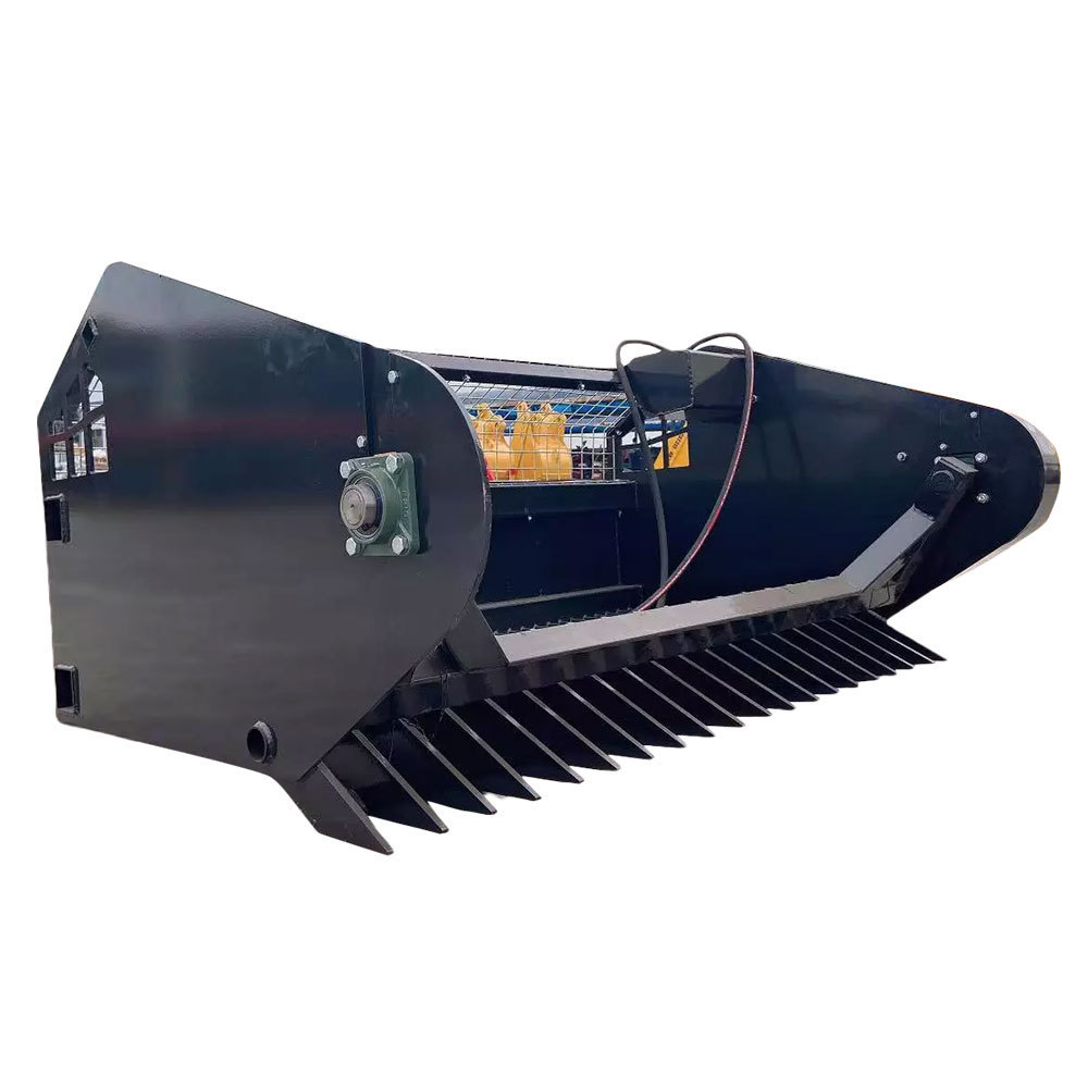 New factory hydraulic stone picker 80 Skid Steer Loader attachments Rock picker bucket for sale