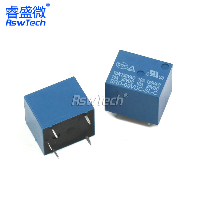 Small SRD/T73 12v t73 5v pcb 10a Relay high power sugar cube 50a jqc-3ff hk miniature relais SRD-T73 relay