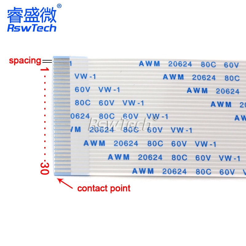 16 Pin FFC Ribbon Ribbon Cable Connector Gold 4 6 8 10 12 14 15 16Pin FPC Flexible Flat Flexible Cables FFC 1mm Custom FPC Cable