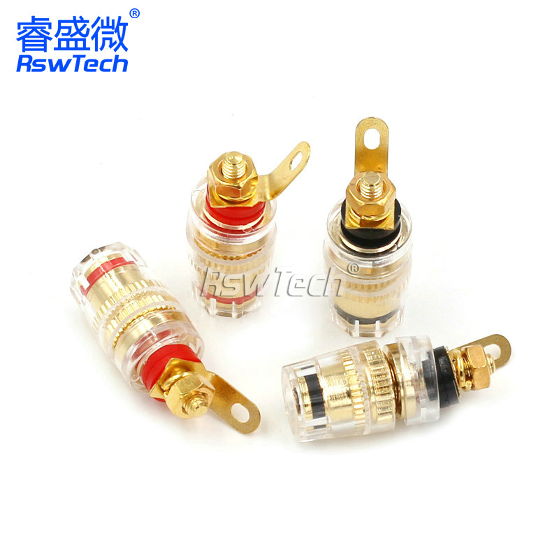 Audio crystal binding post 4mm/8MM Magnetic Charger Pogo Spring Loaded Pogo Pin Connector