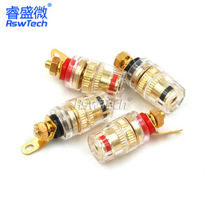 Audio crystal binding post 4mm/8MM Magnetic Charger Pogo Spring Loaded Pogo Pin Connector