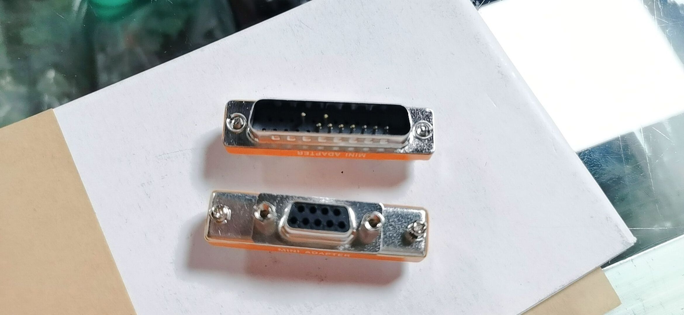 DB9 Male to D-sub 9 pin Female Mini DB25 to DB9 Adapter M/F Serial at Modem Mini Adapter Gender Changer Coupler RS-232