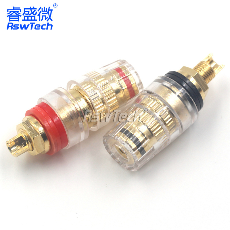 Audio crystal binding post 4mm/8MM Magnetic Charger Pogo Spring Loaded Pogo Pin Connector