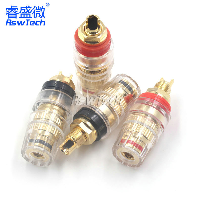 Audio crystal binding post 4mm/8MM Magnetic Charger Pogo Spring Loaded Pogo Pin Connector