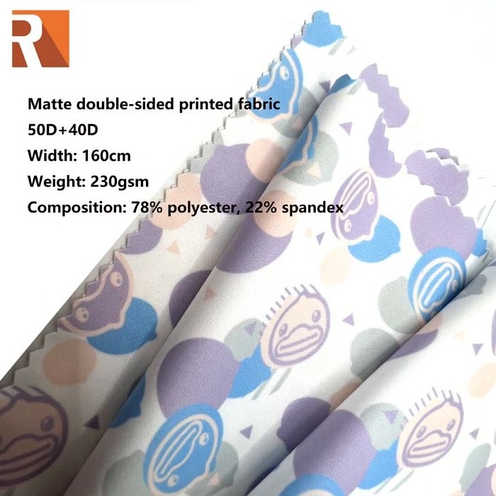 Customized 78 Polyester 22 Spandex Double-sided Printing Outdoor Sports Yoga Lycra Fabric For Jersey