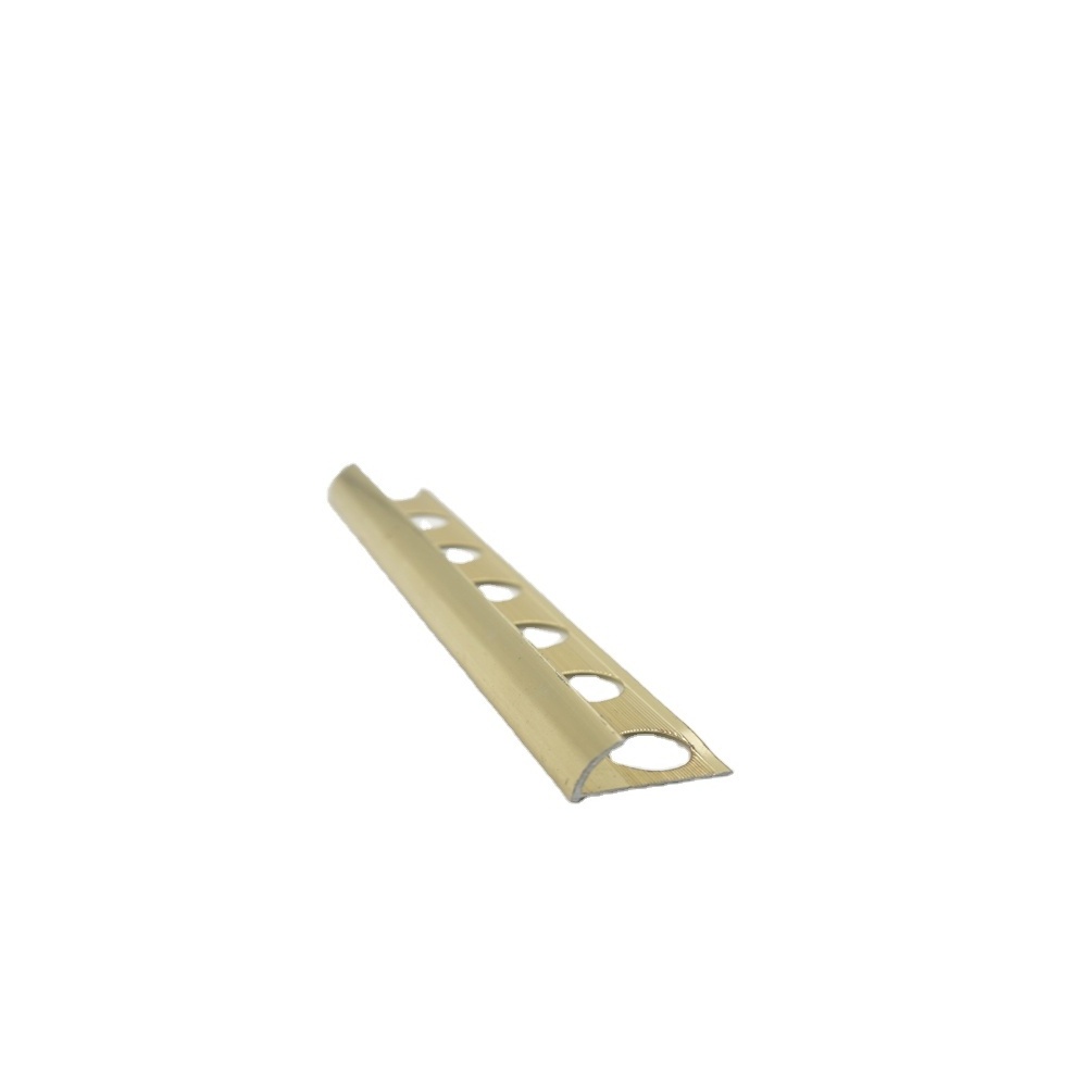 OEM & ODM Factory customized punching hole edge ceiling aluminum extrusion profiles Corner Tile Trim, Chrome Tile Trim