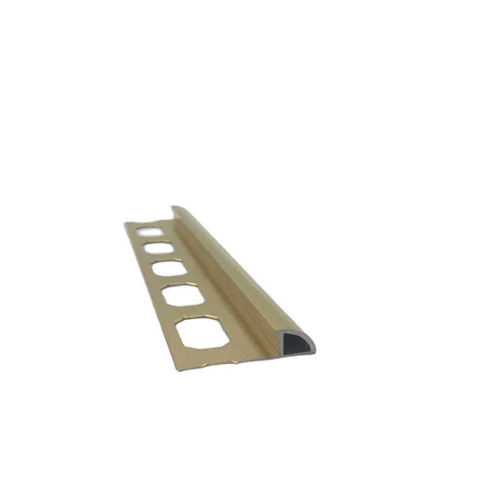 Countertop Edge Profile for Worktop Protection Shrink-proof aluminum tile edging strip ceramic tile corner trim