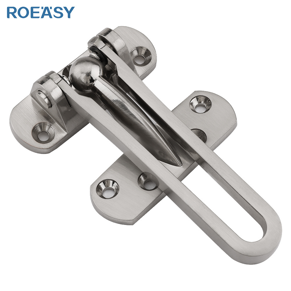 Roeasy FD03 zinc alloy anti-theft clasp privacy door lock buckle security door latch lock door guard bolt for hotel