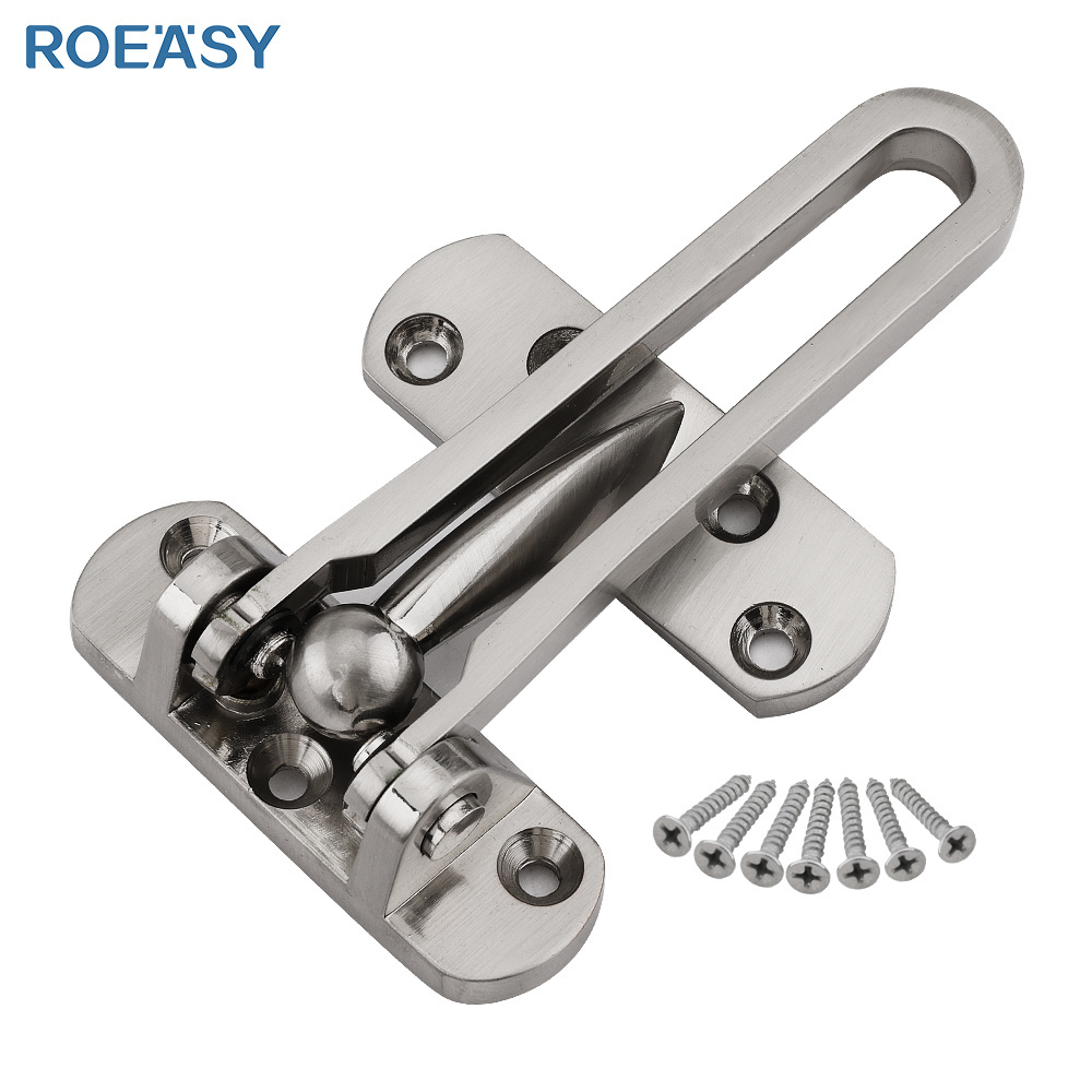 Roeasy FD03 zinc alloy anti-theft clasp privacy door lock buckle security door latch lock door guard bolt for hotel