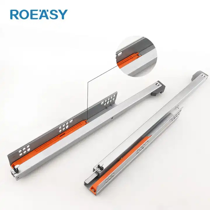 ROEASY Heavy Duty Drawer Guides Kitchen Drawer System Push to Open Soft Close Undermount Drawer Slides