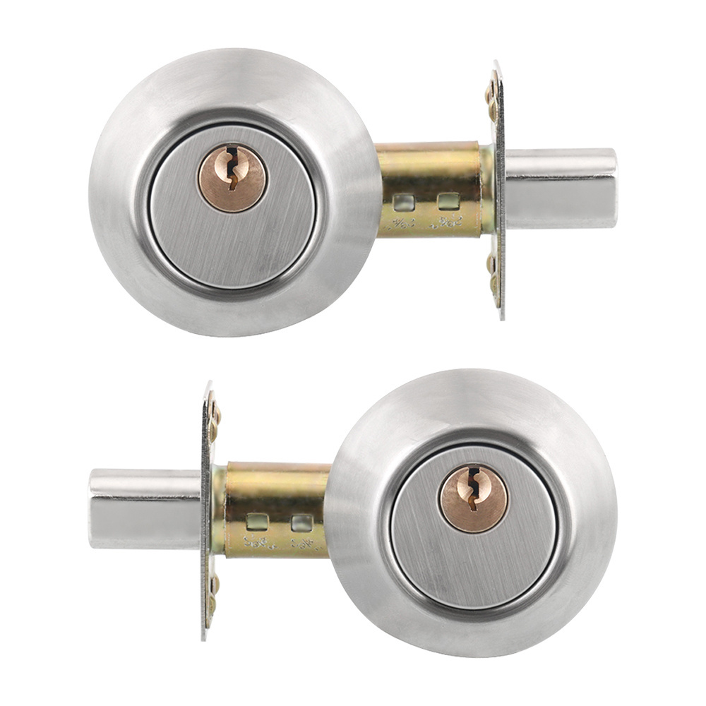 Roeasy SS201 Double Cylinder Heavy Duty Deadbolt Door Lockset By Key Either Side