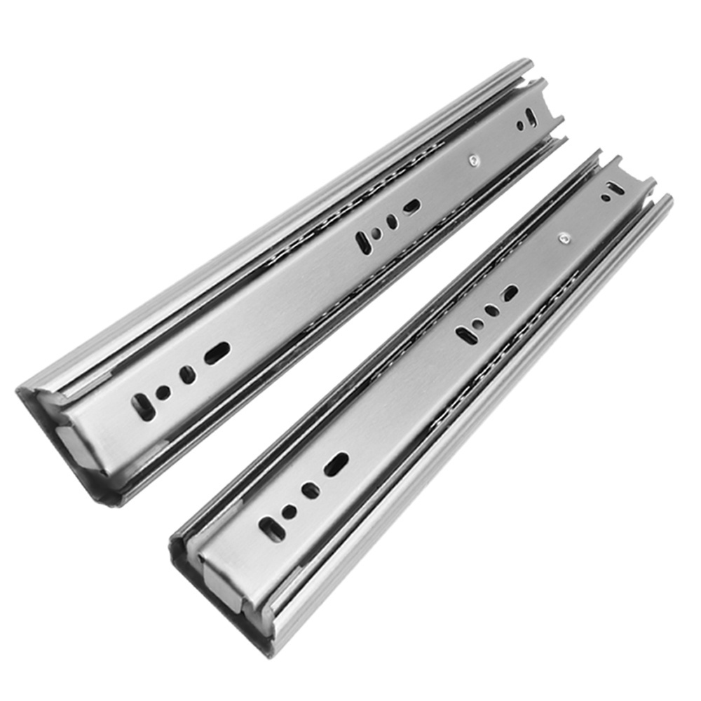 ROEASY 45mm 22 Inch Side Mount Drawer Runner SS201 / SS304 Ball Bearing Stainless Steel Drawer Slides