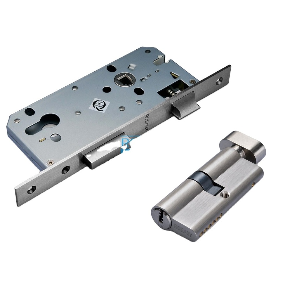 ROEASY SS201 security zinc alloy Core Latch Door Lock body 60/70mm Brass cylinder  manufacturer GATE  Mortise Lock