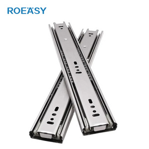 ROEASY 60 Grams 45mm Zinc Plated Runner Slide Channel Ball Bearing Full Extension Kitchen Cabinet Drawer Slides