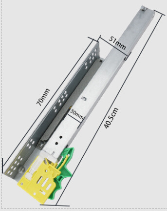 ROEASY undermount push open soft closing metal quadro drawer slide